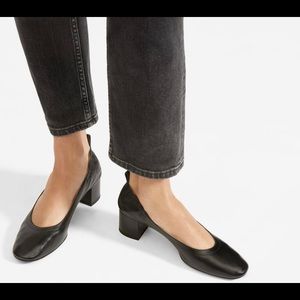 EUC Black Everlane All Day Heel in 7.5